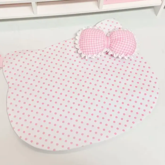 Napperon à pois rose mignon