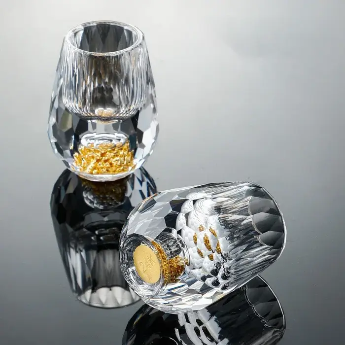 1/4/6 pièces diamant cristal liqueur verres ensemble Vodka Shot verre vin