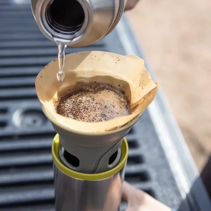 Cafetière goutte à goutte portable en acier inoxydable