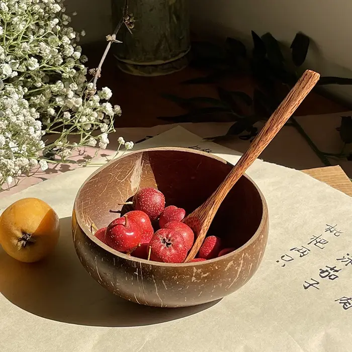 【Peace】Bol en noix de coco naturel