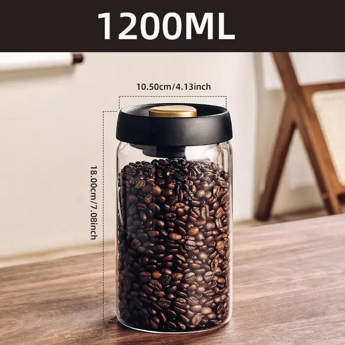 Pot scellé sous vide, bouteille de stockage de grains de café