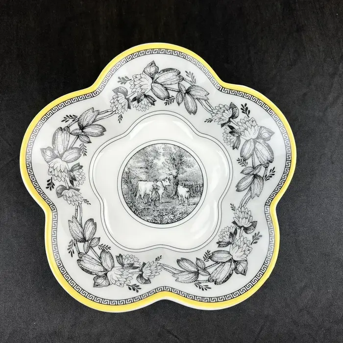 Assiette alimentaire en porcelaine