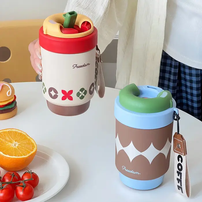 Tasse à café créative à Double boisson