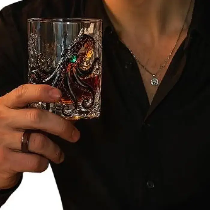 Verres décoratifs Deep Sea – Cadeau pour Homme, Papa, Frère – Tasses à Cocktail et Verres à Eau pour Scotch, Bourbon, Cocktails et Boissons
