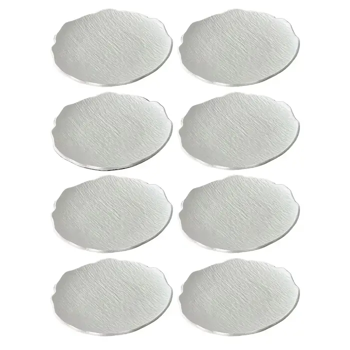 8 petits bols à salade à bords ondulés (5