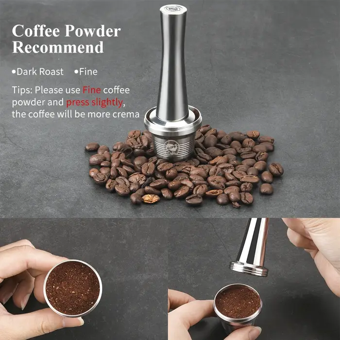 Recafimil Capsule de café XXL réutilisable pour dosette de machine LOR filtre