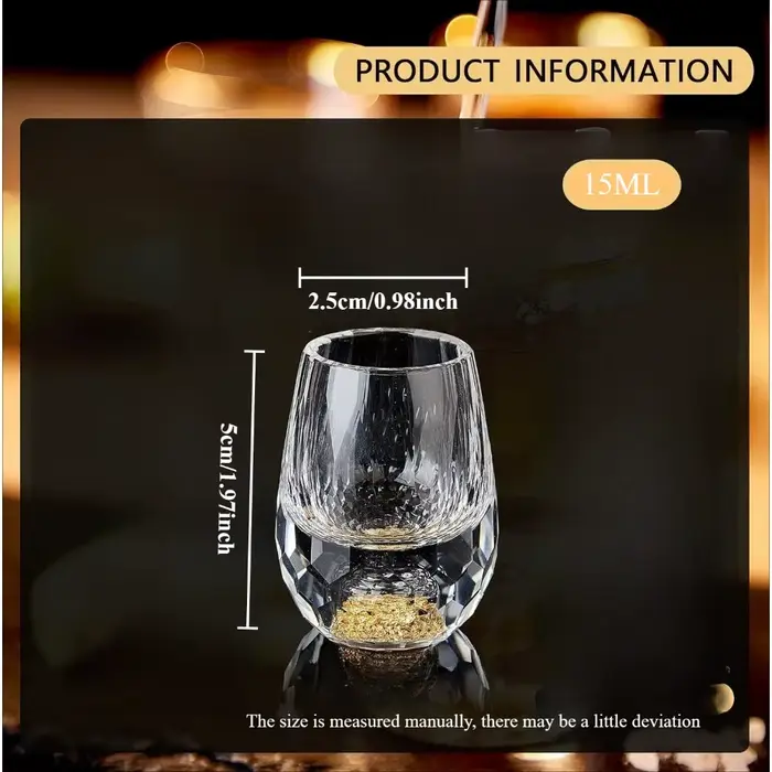 Ensemble de verres à vin en cristal de 15ML