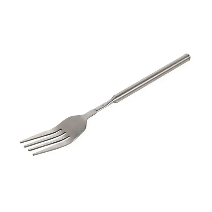 Couverts en acier inoxydable fourchette vaisselle boîte à Bento fourchette rétro barbecue télescopiq