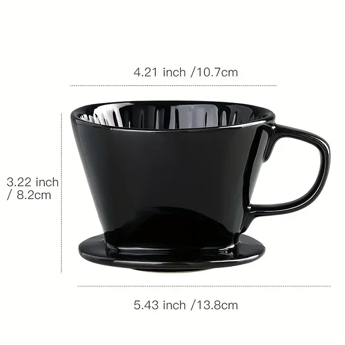 Filtre à café en forme d'éventail