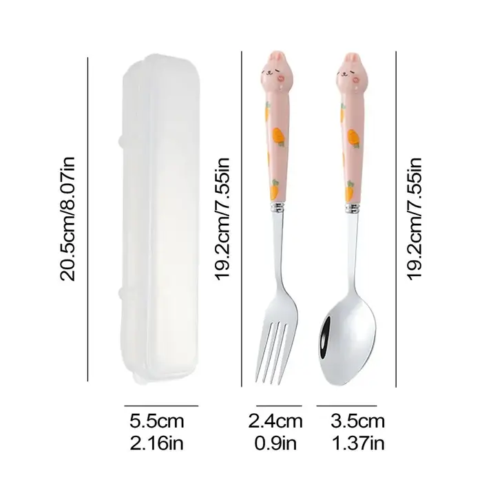 Ensemble de Couverts Mignons en Acier Inoxydable
