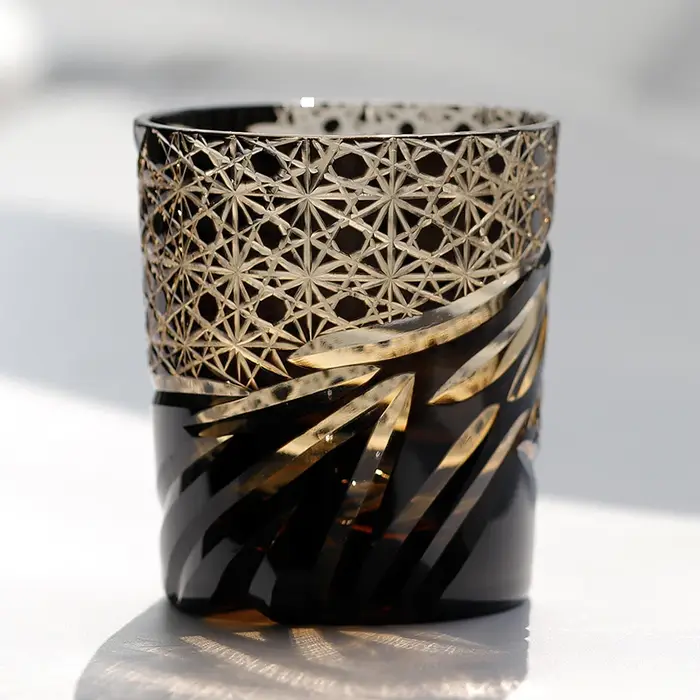 Edo Kiriko-Verre à whisky japonais à l'ancienne