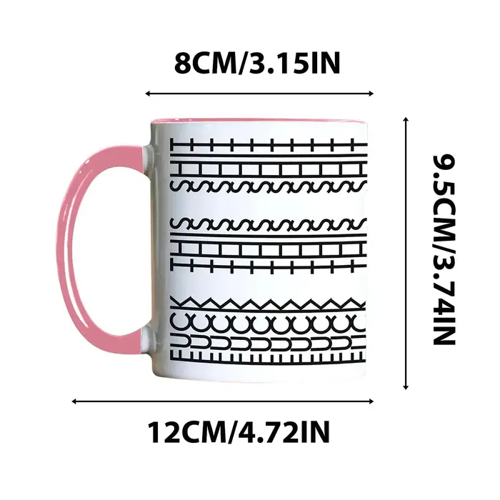 Tasse à café en céramique créative avec message secret intégré