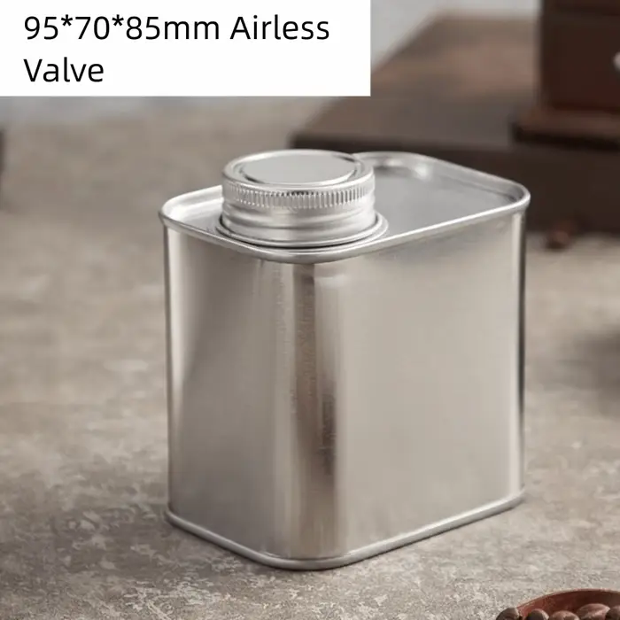 Boîtes de café scellées de grande capacité, cadeaux, boîte de rangement carrée unidirectionnelle pou
