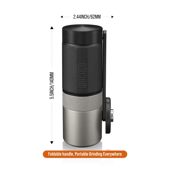 WACACO-Moulin à café manuel portable, avec fraise conique en acier inoxydable, mini-moulin