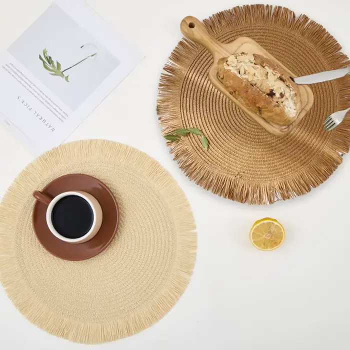 Napperon Vintage en Jute et lin