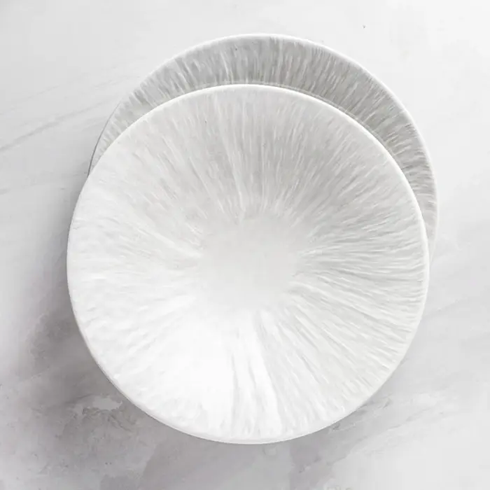 Assiette Profonde Créative avec Chapeau Blanc