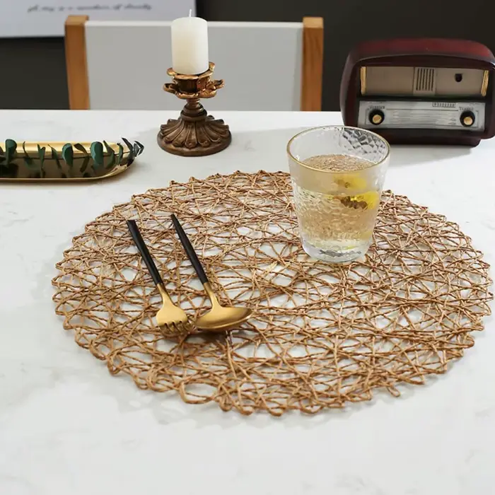 Ensemble de 6 sets de table ronds pour table à manger