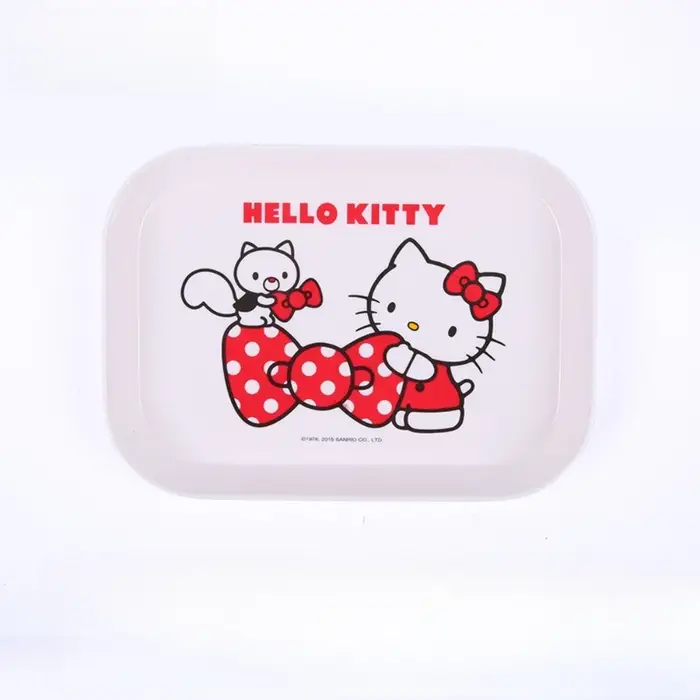 Assiette rectangulaire mignonne de dessin animé