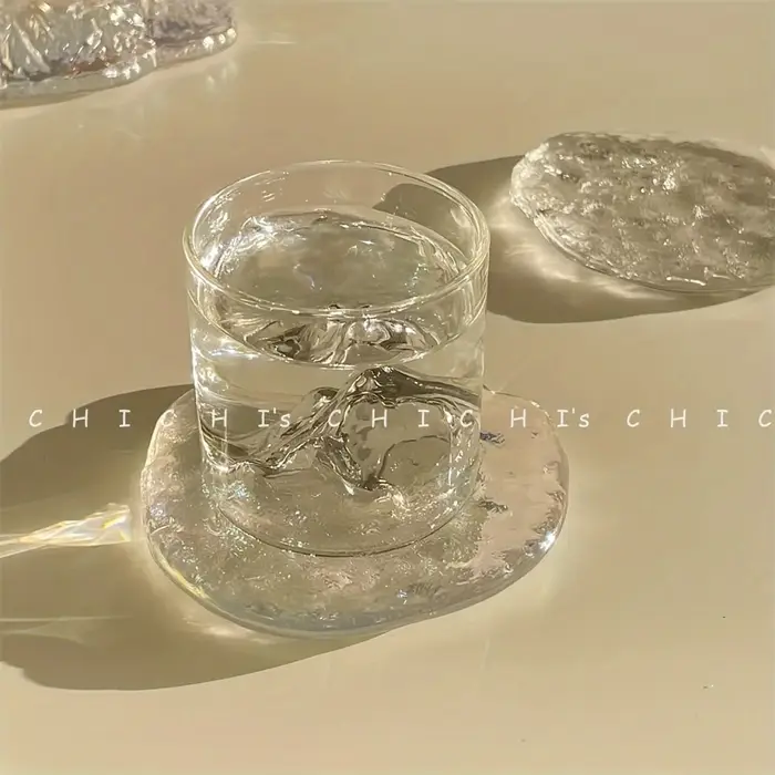 Sous-verre en verre épais résistant à la chaleur
