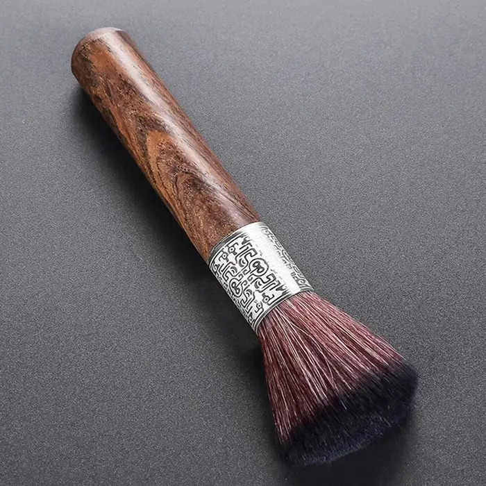 Brosse de lavage de poudre de café noir expresso en bois