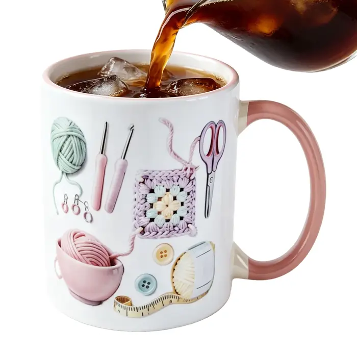 Tasse à café en céramique fantaisie 330 ml