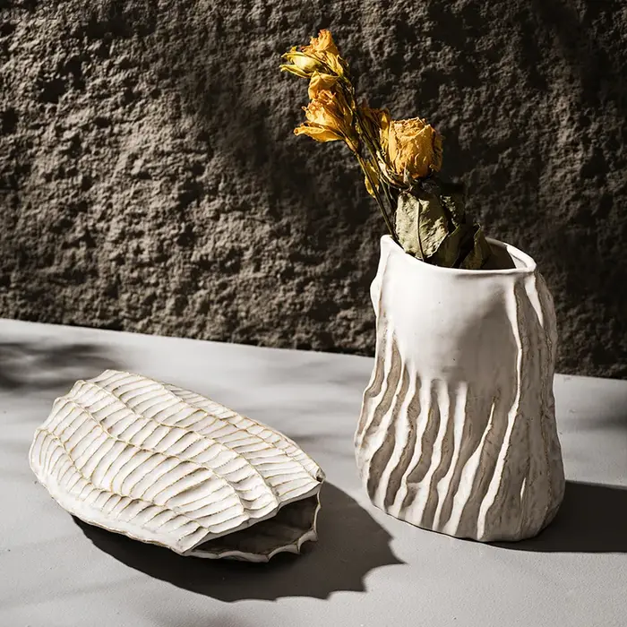 Vase en céramique Vintage Style Wabi Sabi