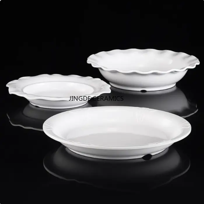 Assiette blanche en mélamine