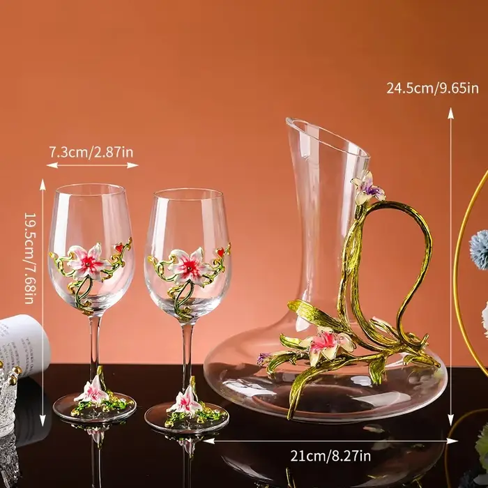 Verres à gobelet en émail cristal de luxe