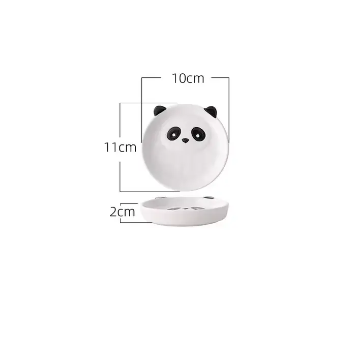 Bols en céramique créatifs assiettes dessin animé panda vaisselle mignon dessin animé animaux bols a