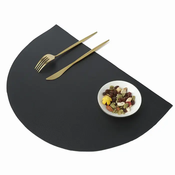 Napperon en cuir PU, tapis de Table, tampons isolants, vaisselle, imperméable, résistant à l'huile, 