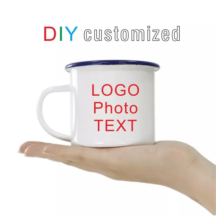 Tasse à café en émail personnalisée