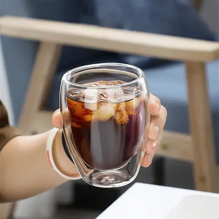 Tasse en verre isolée à Double paroi