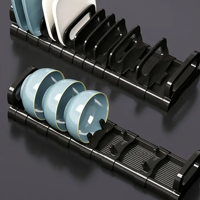 Rangement de vaisselle pour armoire de cuisine, égouttoir à vaisselle intégré T1, synchronisation de