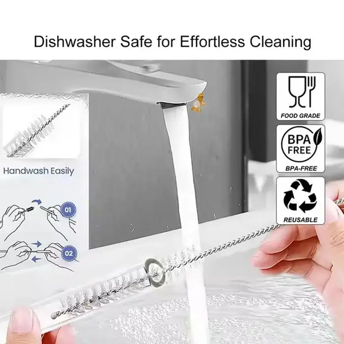 Pailles en verre réutilisables
