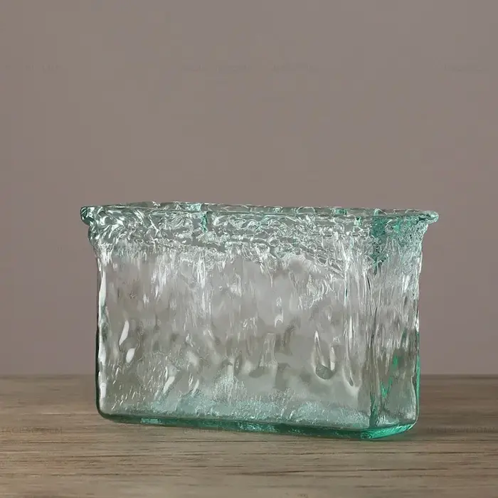 Vase en verre écologique fait à la main