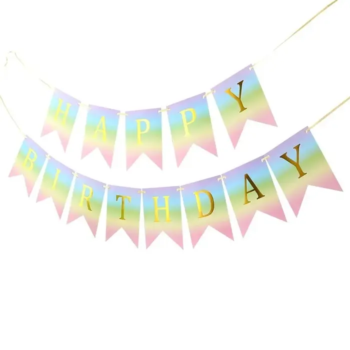 Ensemble de vaisselle arc-en-ciel, ensemble de vaisselle jetable pour fête d'anniversaire, gobelets 