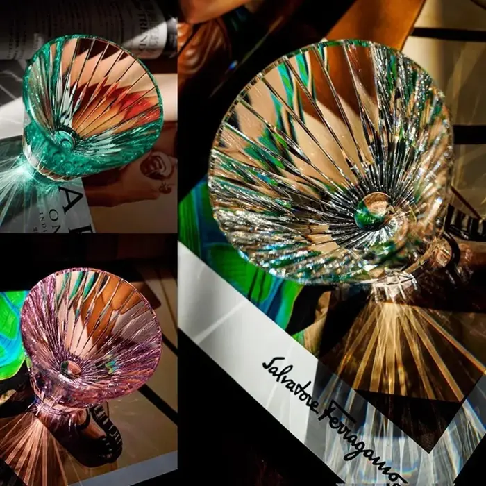 Fil de musique verres en cristal tasse à whisky verre à vin Unique cadeau pour ami chaîne géométrique Cognac renifleur