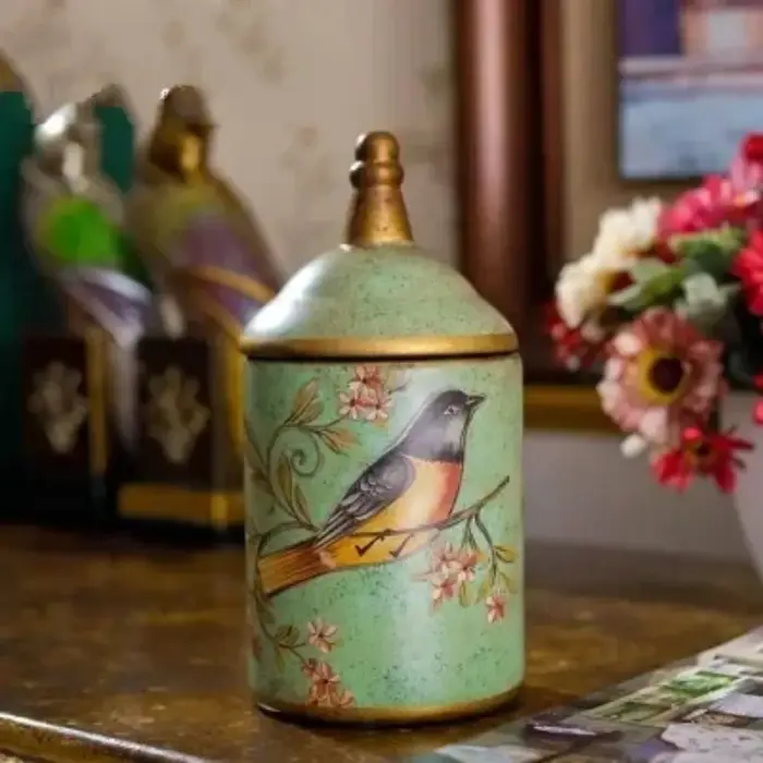 Bocaux de stockage en céramique Vintage