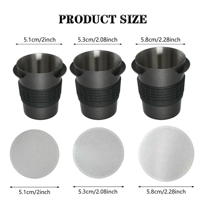 Kit d'écrans de rondelle de tasse de dosage de porte-filtre à café