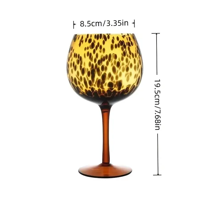 Verres à vin léopard Vintage, verres à pied hauts et élégants, verre Durable pour noël, Thanksgiving