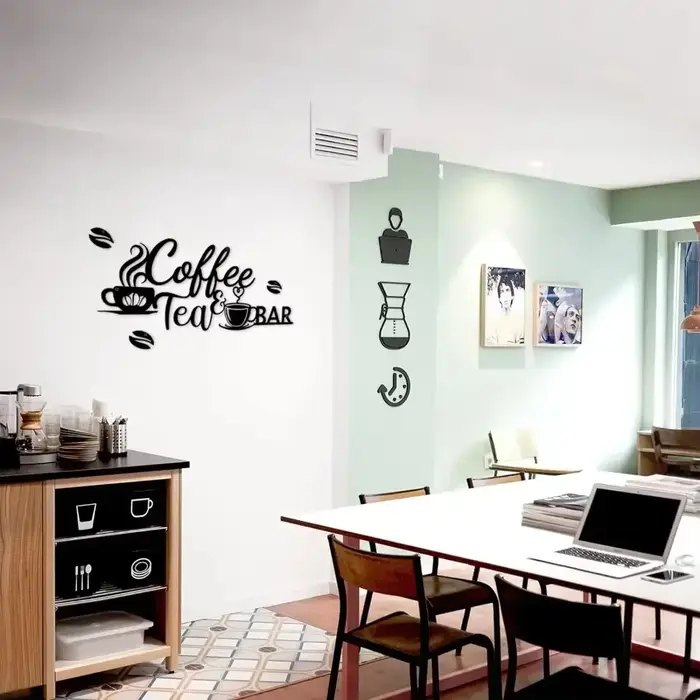 Panneau de Bar à café en métal