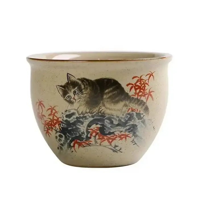 Ustensile à thé en poterie grossière