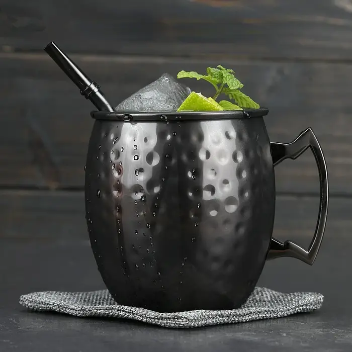 Tasse mule de moscou en acier inoxydable de 530ml, 1 pièce, tasse de bière pour Bar de cuisine, tass