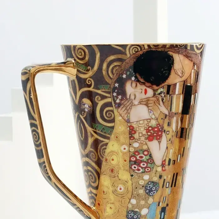 Tasse à café en porcelaine gustav klimt