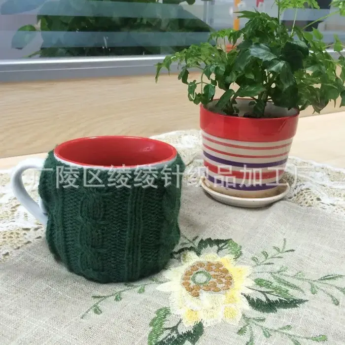 Manchon pour tasse à café, rétention de chaleur de style fait à la main pour les boissons chaudes et