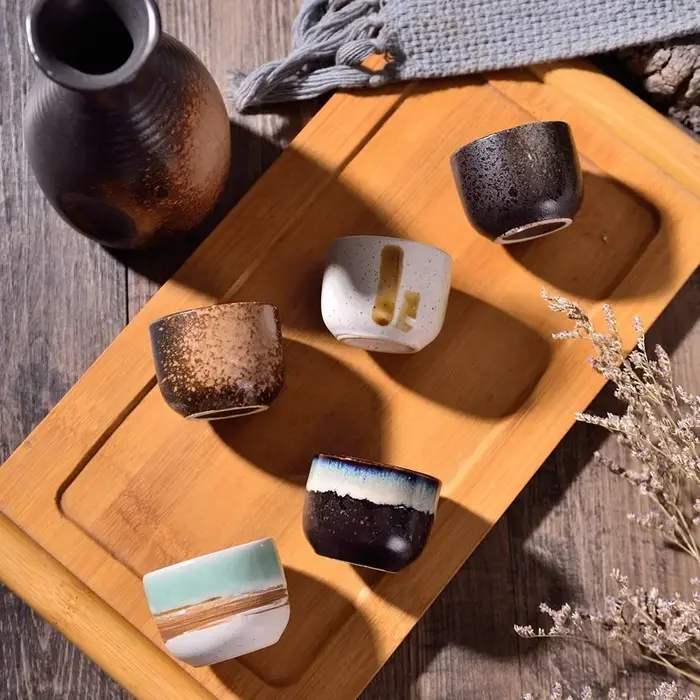 Tasse à café en céramique peinte à la main
