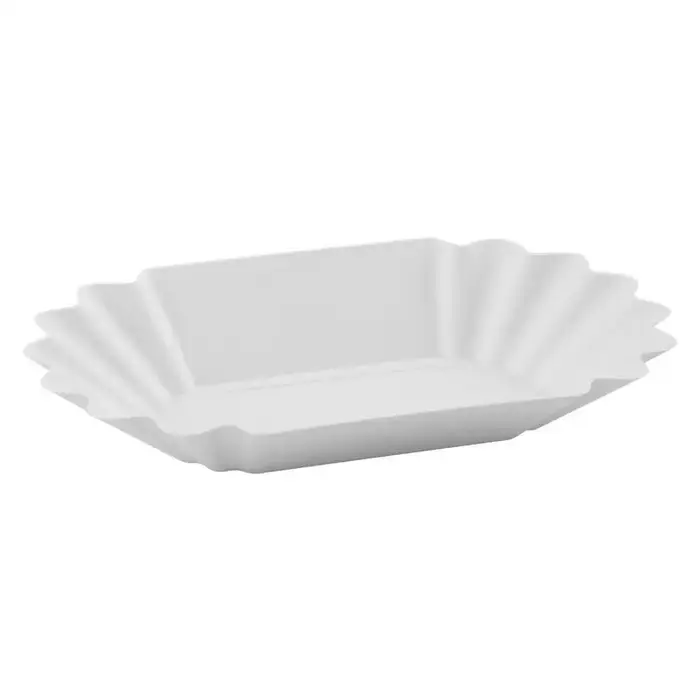 Plateau ovale en plastique pour grains de café, réutilisable, plateau de présentation d'échantillons