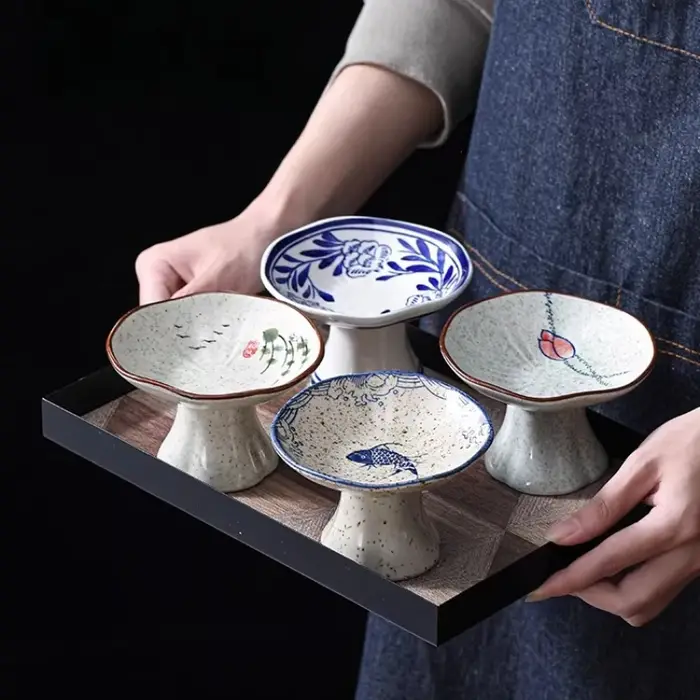 Nouvelle assiette haute pour dessert chinois