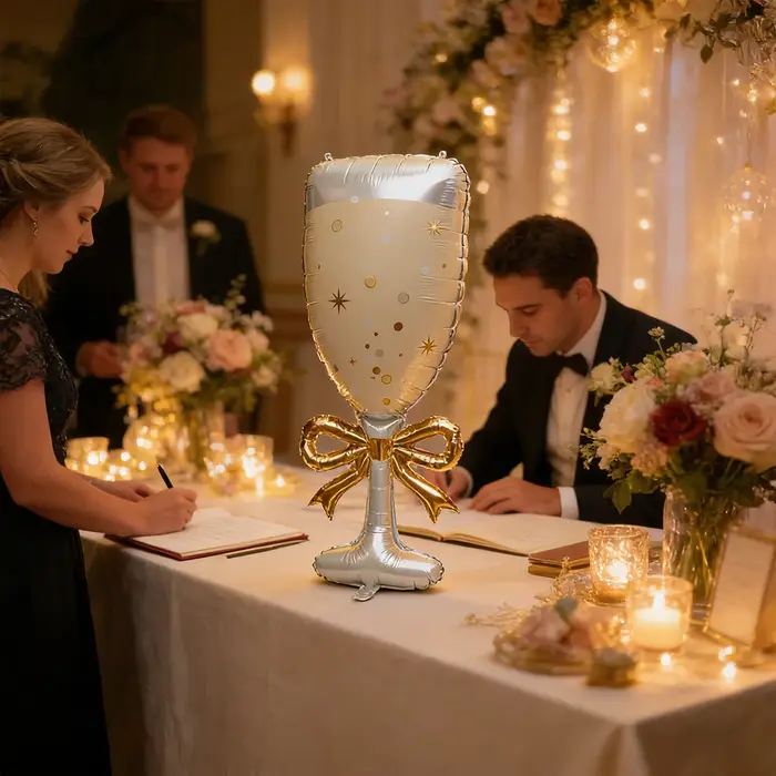 3 verres à champagne de style Ins