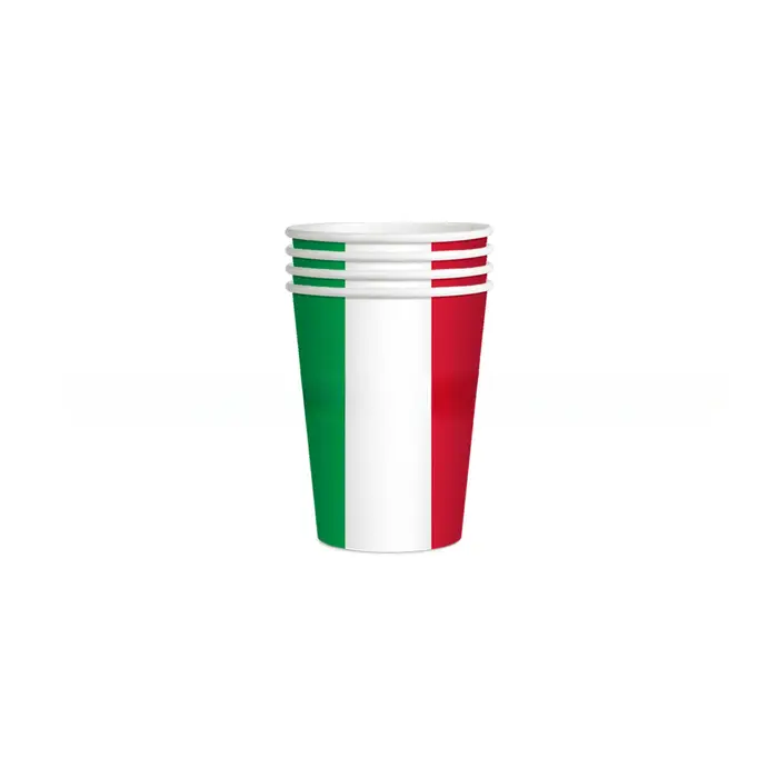 Ensemble de vaisselle sur le thème du drapeau italien